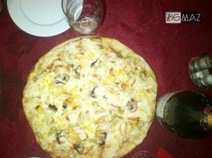 Hotel Venetur Alba Caracas, comida, pizza