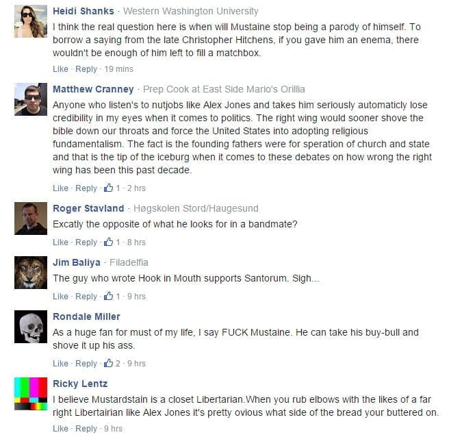 Imagen extraída de Blabbermouth.net Zigmaz - Declaracion de Dave Mustaine