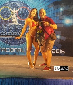 Gabriela Márquez ganadora FVFC 2016, preparador Diego Pérez