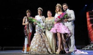 Josemith Bermúdez, Yessika Sanoja, Leudys González, Oriana Durán y Absalon de los Ríos, Reina del cacao venezolano 2016