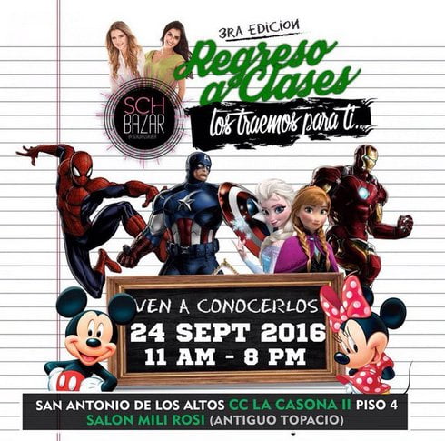 Sch Bazar 3ra edicion Regreso a Clases