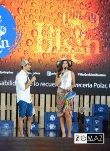 Leonardo Aldana y Ly Jonaitys, Lanzamiento Calendario Chica Polar 2017
