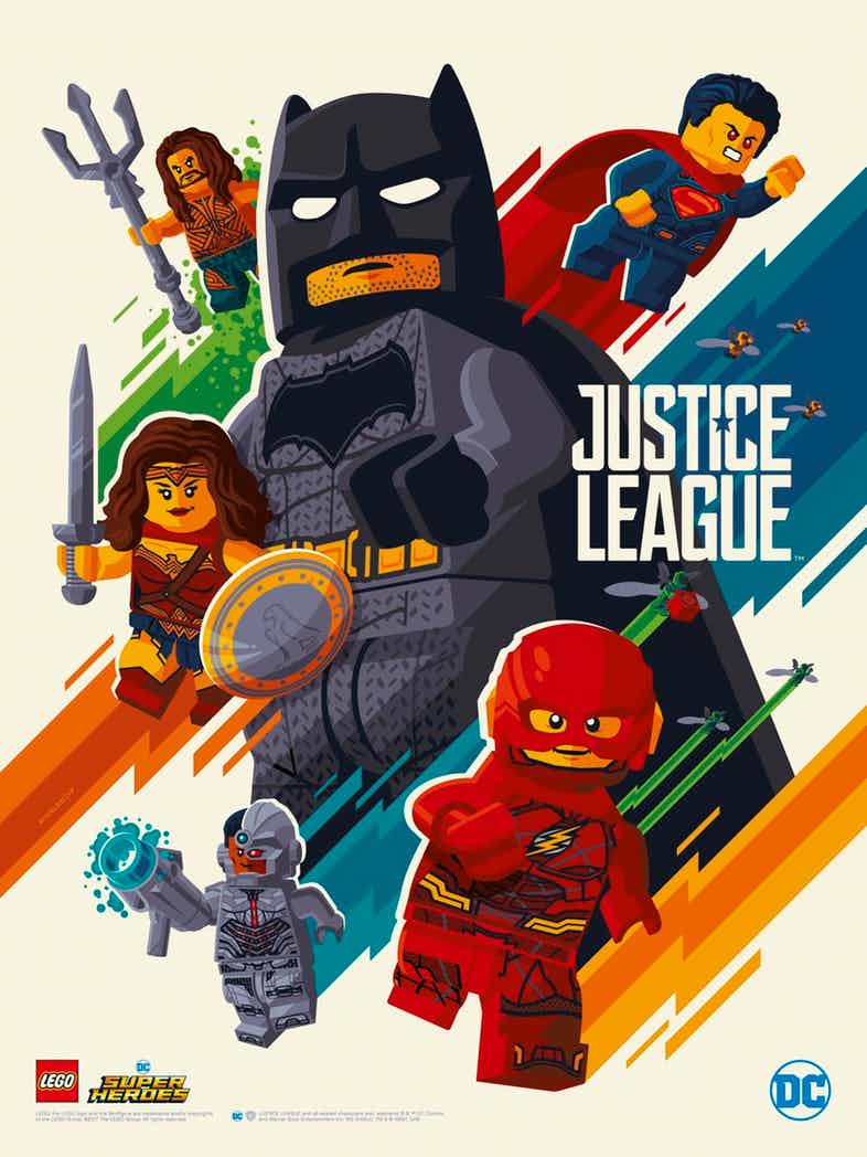 Justice-League-Lego-Poster-By-Tom-Whalen