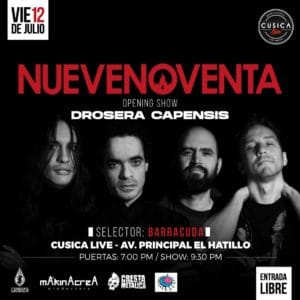 Nueve Noventa banda de rock de Caracas lanza su disco Eterno Transitorio