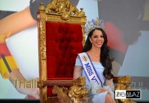 Thalia Olvino, la nueva Miss Venezuela 2019, en el encuentro con los medios 01