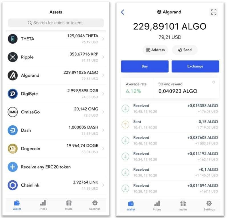 Coinbox Wallet Algorand