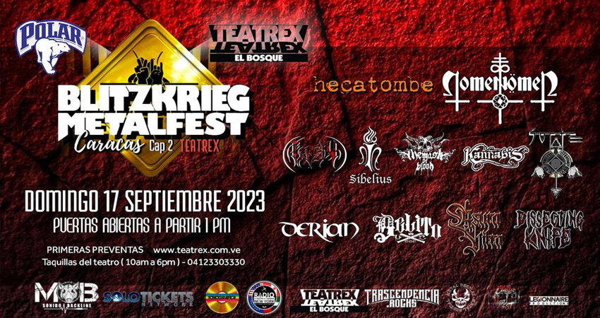 Blitzkrieg Metal Fest Caracas Teatrex-Zigmaz