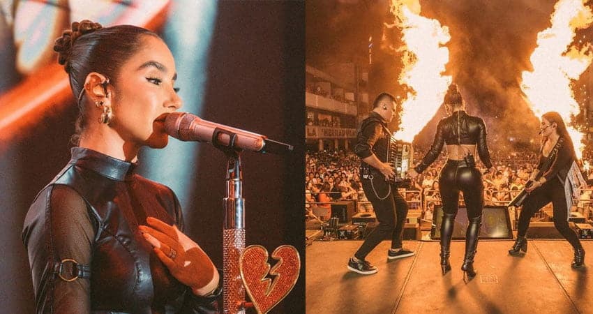 Paola Jara en un concierto en Ecuador 01