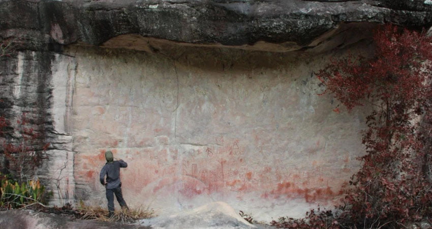 Arte rupestre en Venezuela parque Canaima 01