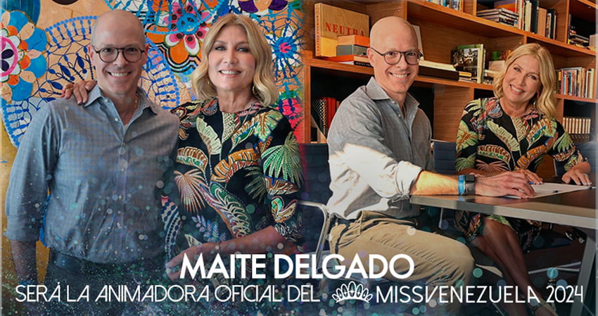 Maite Delgado animadora del Miss Venezuela 2024