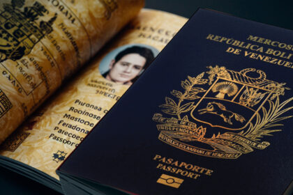 Pasaporte venezolano, imagen referencial portada