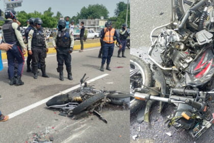 Accidente maracaibo c1 motocicleta