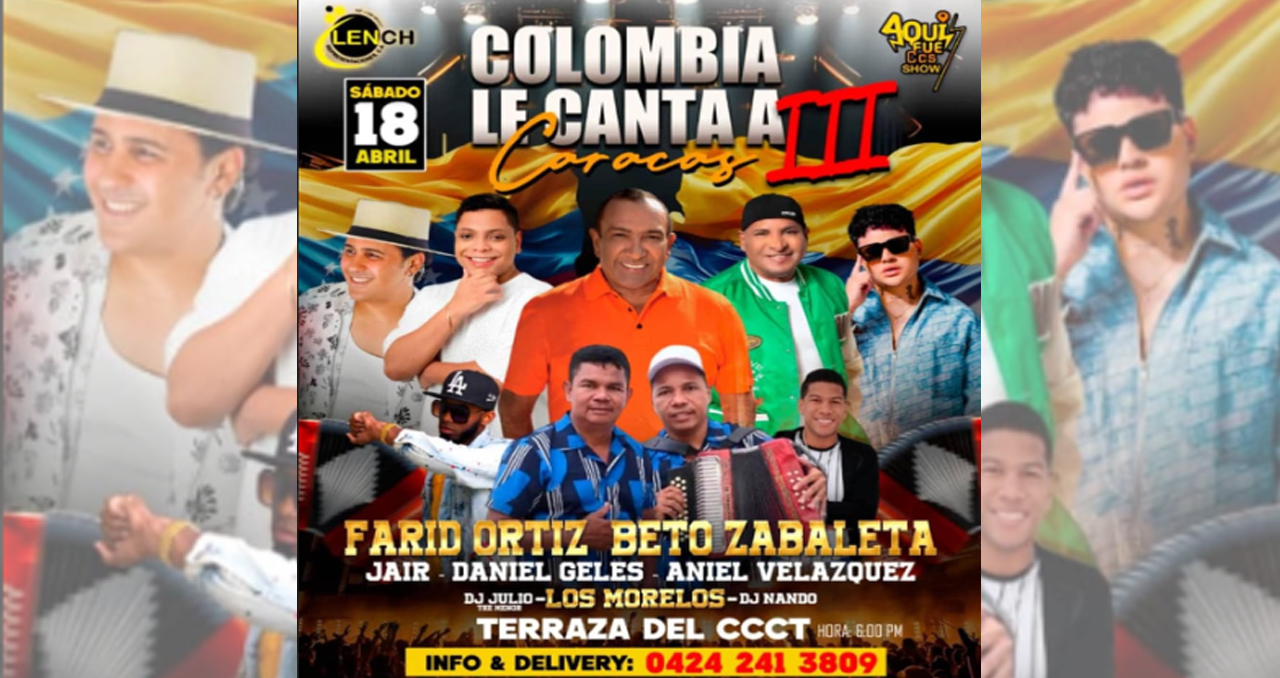 Colombia le canta a Caracas 3