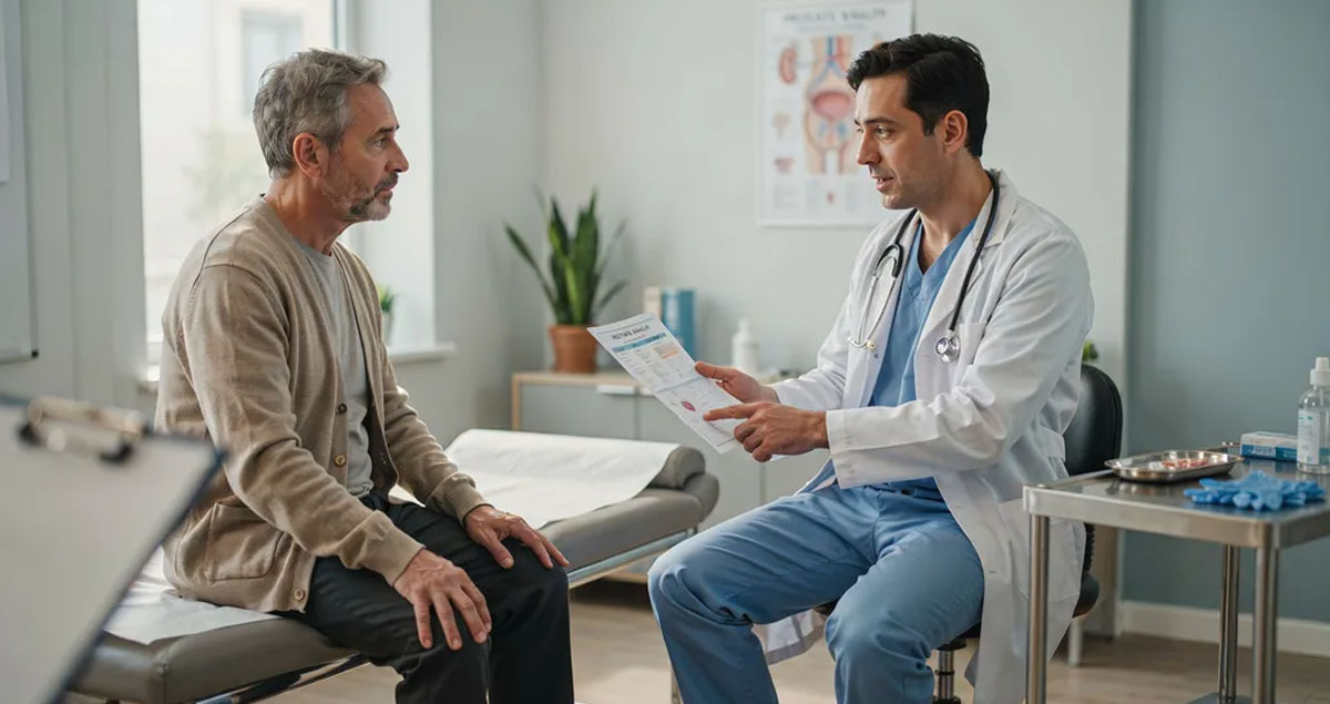 Médico especialista atendiendo a paciente mayor (imagen referencial)