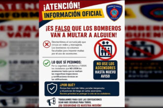 Bomberos de Caracas sobre ascensores tras terremoto 24 de junio