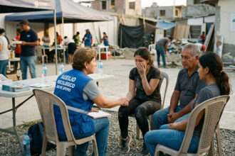 Pacientes post terremoto (imagen referencial)