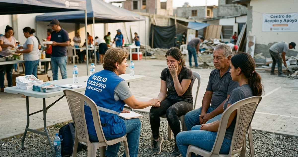Pacientes post terremoto (imagen referencial)