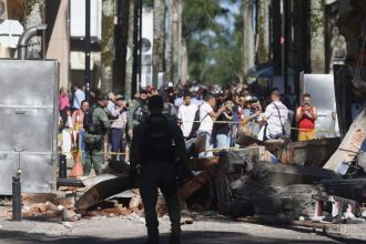 Escombros en Manizales Terremoto en Colombia